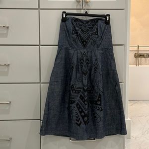 Fossil strapless dress